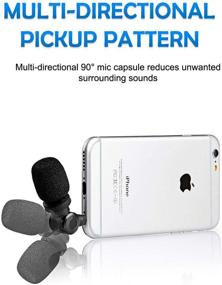 img 1 attached to Saramonic SmartMic Mini Condenser Flexible Microphone: High-quality Audio for Smartphones, iPhones, and Androids - Perfect for Vlogging, YouTube Videos, and More!