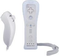 🎮 covanm 2 in 1 motion plus wii remote controller with nunchuck, silicone case and wrist strap - compatible with nintendo wii and wii u логотип