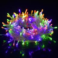 🎄 waterglide 300 led christmas lights, 98.5ft xmas string light 8 lighting modes, waterproof plug-in mini lights for outdoor indoor holiday christmas tree wedding party bedroom decorations (multicolor) логотип