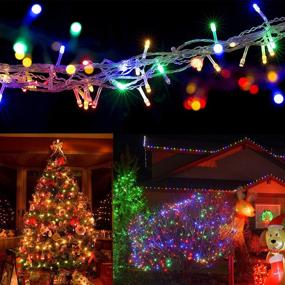 img 3 attached to 🎄 Waterglide 300 LED Christmas Lights, 98.5FT Xmas String Light 8 Lighting Modes, Waterproof Plug-in Mini Lights for Outdoor Indoor Holiday Christmas Tree Wedding Party Bedroom Decorations (Multicolor)