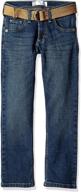 👖 lee belted straight paxton boys' clothing in jeans - dungarees logo