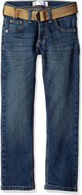 img 2 attached to 👖 LEE Belted Straight Paxton Boys' Clothing in Jeans - Dungarees