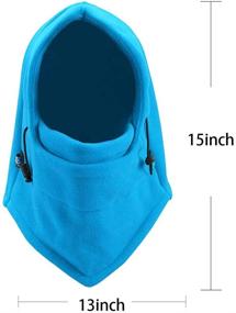 img 2 attached to ❄️ Winter Windproof Adjustable Balaclava Fleece - Ultimate Boys' Accessory for Cold Weather