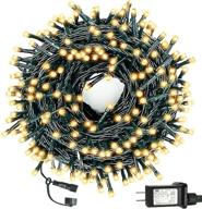 🎄 yinqing upgraded 105ft 300 led christmas string lights: ul certified, 8 modes, warm white, end-to-end plug – ideal for outdoor/indoor tree decor, wedding, patio, garden logo