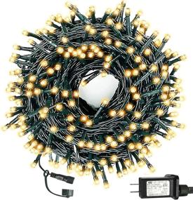 img 4 attached to 🎄 Yinqing Upgraded 105ft 300 LED Christmas String Lights: UL Certified, 8 Modes, Warm White, End-to-End Plug – Ideal for Outdoor/Indoor Tree Decor, Wedding, Patio, Garden