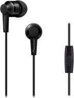 pioneer se c3t b black in ear headphones logo