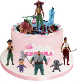 img 2 attached to 🎂 Raya and The Last Dragon Cake Toppers - 8-Piece Set, Perfect for Raya and The Last Dragon themed Party Cake Decoration