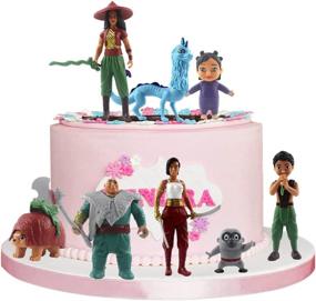 img 3 attached to 🎂 Raya and The Last Dragon Cake Toppers - 8-Piece Set, Perfect for Raya and The Last Dragon themed Party Cake Decoration