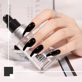 img 2 attached to 🎉 GAOY Gel Nail Polish Kit with UV Light Fast Curing LED Nail Lamp, 6 Gel Polish Colors (White, Black, Red), Manicure Tools, Top/Matte/Base Coat. Complete Nail Art Gel Kit!