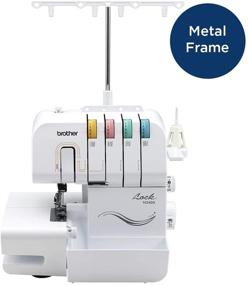 img 3 attached to 🧵 Brother Serger 1034DX: Durable Metal Frame Overlock Machine with 1,300 Stitches Per Minute, Trim Trap, 3 Accessory Feet, and Protective Cover Included