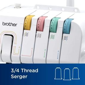 img 1 attached to 🧵 Brother Serger 1034DX: Durable Metal Frame Overlock Machine with 1,300 Stitches Per Minute, Trim Trap, 3 Accessory Feet, and Protective Cover Included