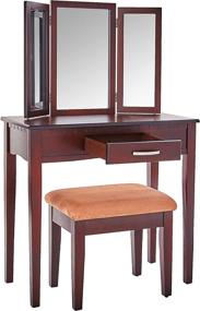 img 2 attached to 🪑 FRECHI FURNITURE 2 Piece Stool Set & Vanity: Stylish Home Furnishing for Elegant Interiors