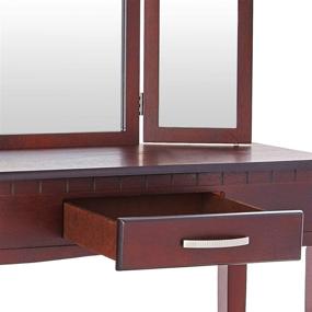 img 1 attached to 🪑 FRECHI FURNITURE 2 Piece Stool Set & Vanity: Stylish Home Furnishing for Elegant Interiors