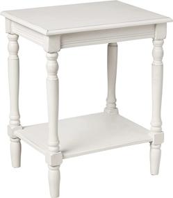 img 4 attached to 🌟 Enhance Your Space with Decor Therapy Table: Elegant White Design