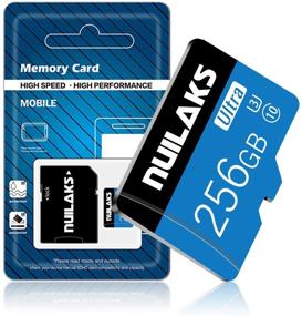 img 3 attached to 💾 256GB Micro SD карта с высокой скоростью Class 10 для камеры, Dash Cam, видеокамеры, GPS, видеонаблюдения, дрона - карта памяти с адаптером SD