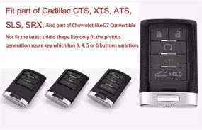 img 1 attached to Luxury Hard Key Case Cover for Cadillac ATS CTS DTS XTS Escalade and Chevrolet Corvette C7 Convertible