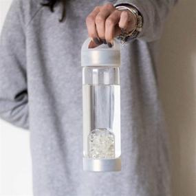 img 2 attached to 💧 Enhance Your VitaJuwel ViA and inu! Crystal Water Bottle with VitaJuwel LOOP Cloud White Silicone Caps