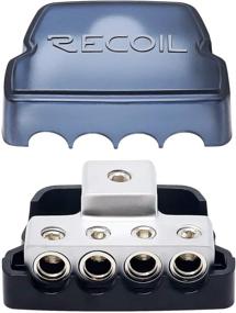 img 4 attached to 💡 Recoil DB14 4-Way Power Distribution Block, 1x 0/2/4 Gauge Input / 4x 4/8 Gauge Output Ground Distributor for Car Audio Amplifier Splitter (1PC)