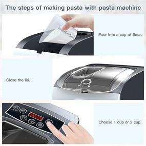 img 3 attached to 🍝 Electric Pasta Maker Machine - Automated Noodle Maker for Kitchen with LCD Display, 8 Varieties of Pasta Shapes to Select