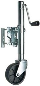 img 2 attached to 🚚 REESE Trailer Jack 74410 - Heavy-Duty Swivel Mount with 6-Inch Wheel, Chrome Finish