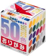 📦 toyo origami paper cranes pack - 1000 sheets, 7cm size, assorted colors (50 varieties) logo