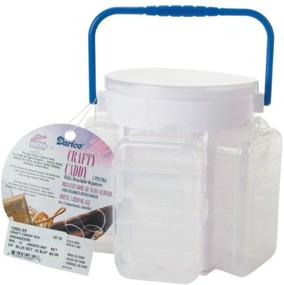 img 1 attached to Darice 1095-25 Craft Caddy: Organize and Store Supplies with 5 Organizers, 6-Inch