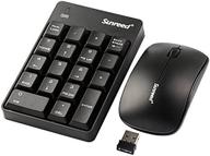 2.4g wireless mini usb numeric keypad and mouse combo 🖥️ by sunreed - ideal for laptop, desktop, notebook - single usb port logo