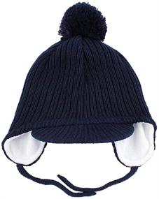 img 3 attached to 🧢 Trendy LLmoway Little Beanie: Adorable Earflap Boys' Accessory