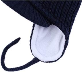 img 1 attached to 🧢 Trendy LLmoway Little Beanie: Adorable Earflap Boys' Accessory