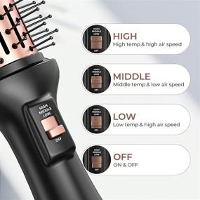 img 2 attached to 💇 MiroPure 4-in-1 Hair Dryer Brush: One-Step Volumizer, Curling Brush, Upgraded Version - Buy Now!