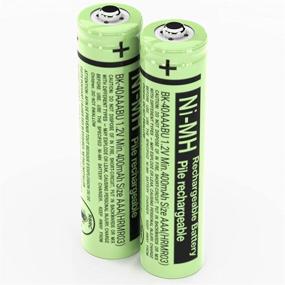 img 1 attached to RocketBus BK-40AAABU Battery Packs: 1.2V 400mAh Replacement for Panasonic Cordless Phone Handset