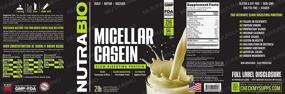 img 1 attached to Порошок протеина NutraBio Micellar Casein 2 фунта Альпийская ваниль - медленное усваивание для оптимального роста мышц - насыщен важными аминокислотами - не содержит ГМО, глютена и сои.