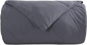 img 1 attached to 🛏️ Oversized King Gray Duvet Insert - All-Season Reversible Plush Down Alternative Comforter - Hypoallergenic with Corner Tabs - 100% Fill - Royal Hotel