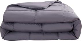 img 2 attached to 🛏️ Oversized King Gray Duvet Insert - All-Season Reversible Plush Down Alternative Comforter - Hypoallergenic with Corner Tabs - 100% Fill - Royal Hotel