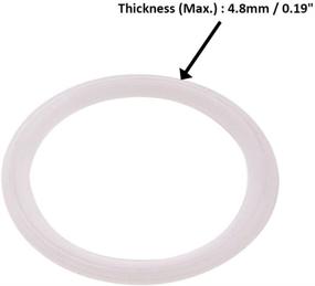 img 2 attached to 🔧 Silicone Gasket Tri Clover Tri Clamp for Hydraulic Equipment in Hydraulics, Pneumatics & Plumbing