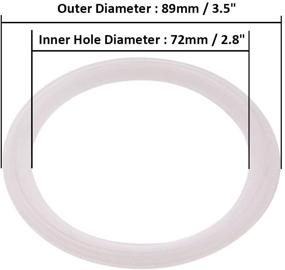 img 3 attached to 🔧 Silicone Gasket Tri Clover Tri Clamp for Hydraulic Equipment in Hydraulics, Pneumatics & Plumbing