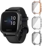 чехол seltureone (3 штуки) совместимый для garmin venu sq protector case gps, находки и аксессуары логотип