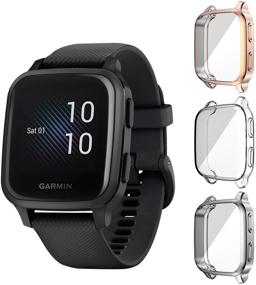 img 4 attached to Чехол Seltureone (3 штуки) совместимый для Garmin Venu Sq Protector Case GPS, находки и аксессуары