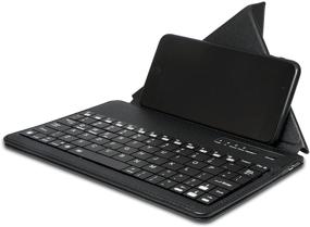 img 3 attached to 🔌 Artix Bluetooth Wireless Portable Foldable Mini Keyboard with Stand – Compatible with iPad, iPhone, iOS, Android, Windows, Smartphones, and Tablets