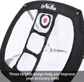 img 2 attached to 🏌️ LONGCHAO Golf Chipping Net - Pop Up Target Net for Backyard Driving, Improving Accuracy and Swing Practice - No Leans