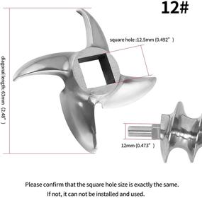 img 3 attached to Grinder Blade 12 Replacement Cutter