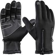 🧤 winpower winter motorcycle gloves: full finger touch screen outdoor camping hiking glove for women men - xl, warm & versatile! logo