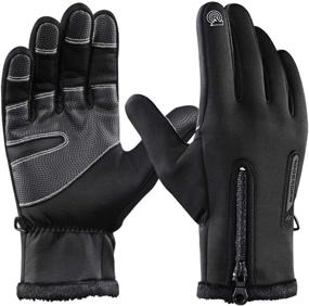 img 4 attached to 🧤 WinPower Winter Motorcycle Gloves: Full Finger Touch Screen Outdoor Camping Hiking Glove for Women Men - XL, Warm & Versatile!