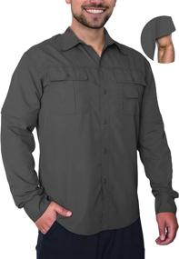 img 4 attached to Ozette Men's Button-Up Hiking Shirt