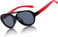 🕶️ efficient eye protection: duco polarized sunglasses for boys' flexibility and style logo