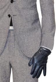 img 3 attached to Dahlia Mens Winter Leather Gloves