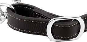 img 2 attached to Premium Tellpet Leather Dog 🐶 Martingale Choke Collar for Effective Control