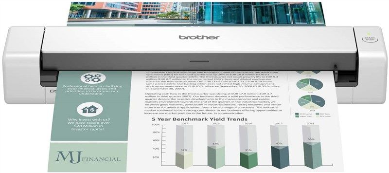 brother ds 740d compact document scanner 로고