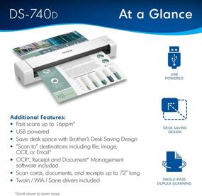 img 3 attached to 📱 Brother DS-740D: Portable Duplex Document Scanner for Efficient Mobile Scanning
