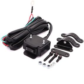 img 4 attached to 🕹️ Удобный комплект управления рулем: ATV UTV 12V выключатель лебедки с кронштейном